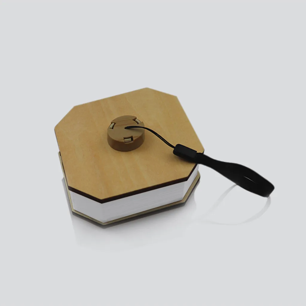 Деревянная книжная лампа портативный USB Перезаряжаемый светодиодный магнитный 3 цвета затемняемый складной Ночной светильник Настольная лампа домашний декор дропшиппинг