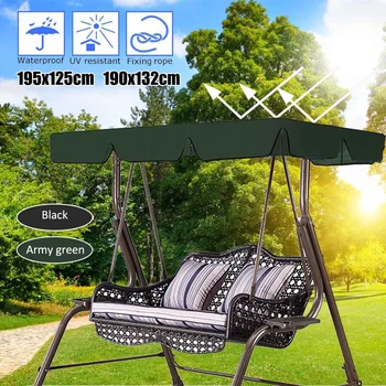

Waterproof Top Cover Canopy Replacement for Garden Courtyard Ourdoor Swing Chair Hammock Canopy Swing Chair Awning