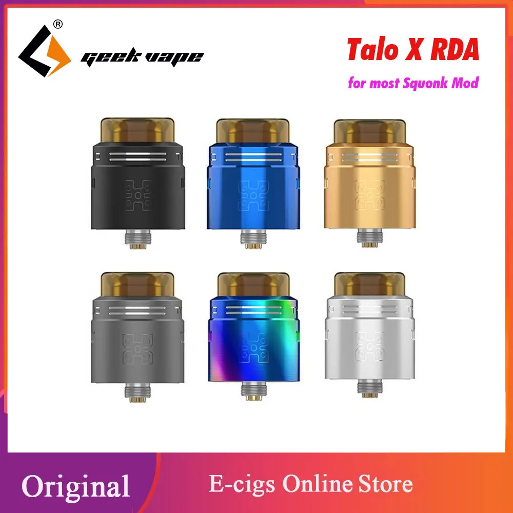 Таб-тало X RDA 24 мм обслуживаемый капельный атомайзер для Squonk Mod один/двойной