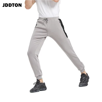 

JDDTON New Mens Autumn Solid Fleece Stretch Pants Harajuku Casual Hiphop Fashion Loose Streetwear Small Feet Male Trousers JE360