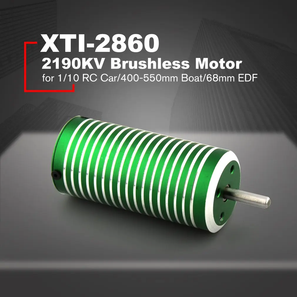 XTI-2860 2190KV/2040KV/1840KV 4 мм бесщеточный бездатчиковый мотор для 1/10 Багги большой ноги RC автомобиль/400-550 мм лодка RC корабль/68 мм EDF часть