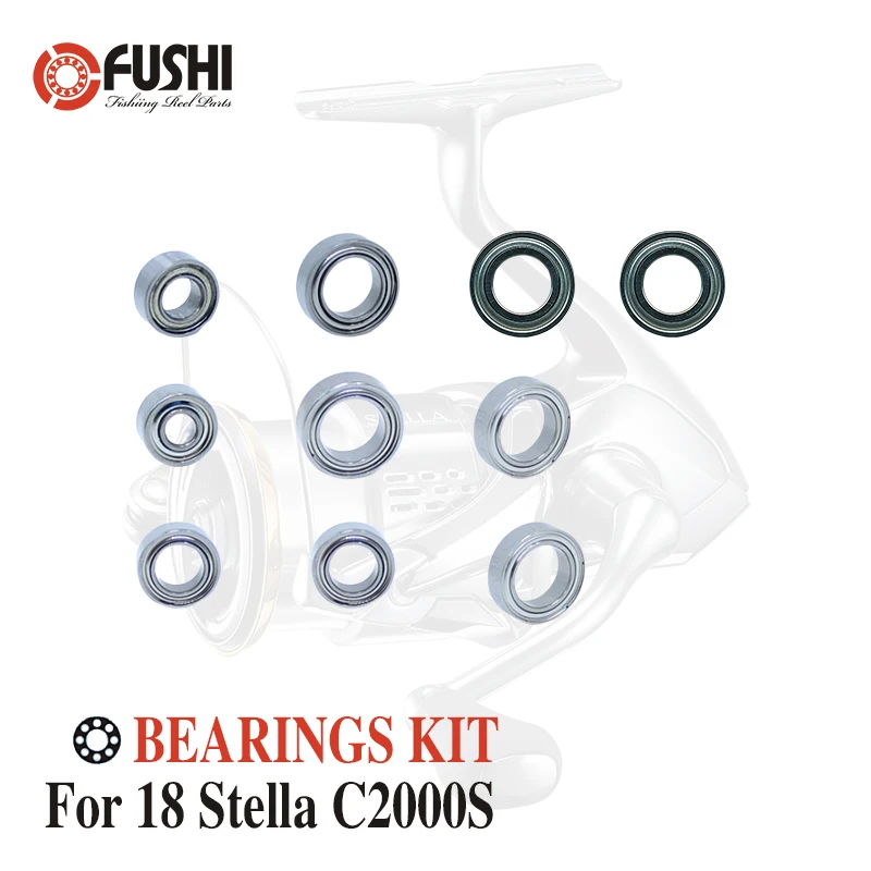 Kit Cuscinetti A Sfera In Acciaio Inossidabile Per Mulinello Da Pesca Per Kit Cuscinetti Shimano 18 Stella C2000 S / 03798