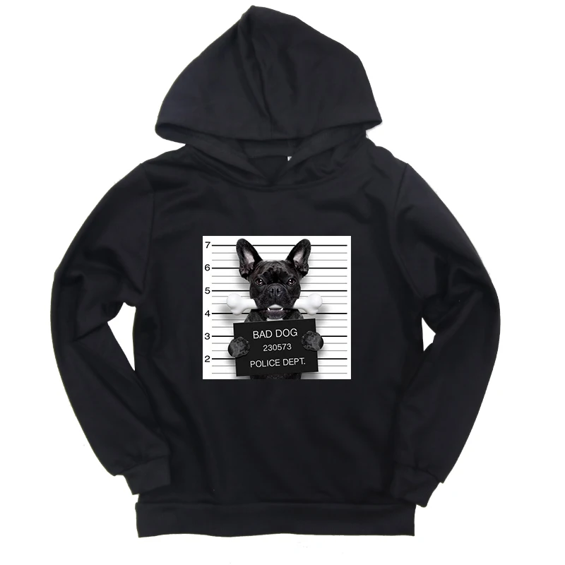 Hoodies 17 Детский осенний свитер с принтом «Bad Dog Bad Cat» Толстовки для маленьких детей милая повседневная детская одежда для мальчиков и девочек свитшоты для малышей - Цвет: Hoodies 17