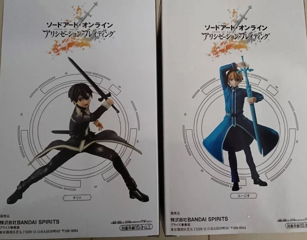 WSTXBD BANPRESTO EXQ Меч Искусство Интернет САО Кирито алицизация ПВХ Рисунок игрушки Фигурки Модель Куклы Brinquedos