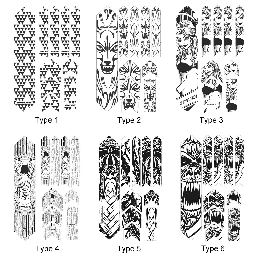 UV4229 Bicycle Frame Protective Film Decal Sticker for Mountain Bike