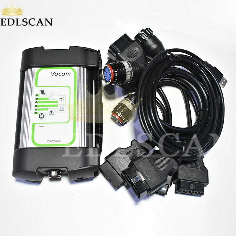 EDLSCAN PTT 2.7.4 с CF19 ноутбук для Volvo FM FH диагностический сканер для грузовиков Vocom 88890300