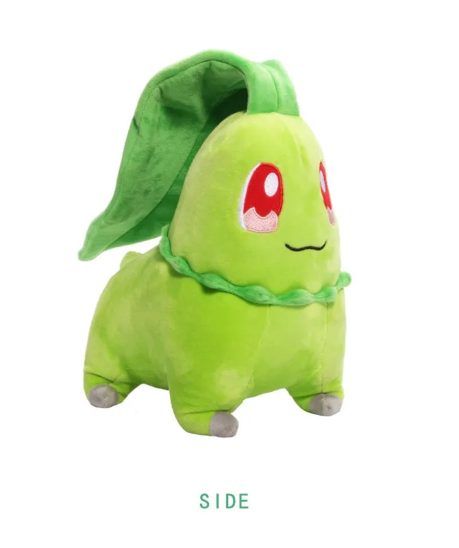 24 см Высокое качество Chikorita Плюшевые игрушки милый мягкий мультфильм аниме чучела карманные животные Коллекционная кукла для детей Рождественский подарок