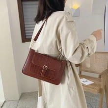 Крокодиловая сумка для женщин, сумка через плечо, брендовые дизайнерские женские сумки, роскошная сумка из искусственной кожи, сумка-мешок, сумочка