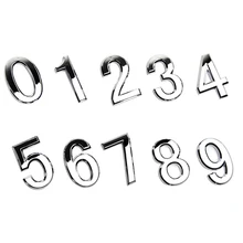 Placa numérica para puerta, letrero para casa, puerta enchapada de 0 a 9, etiqueta de número de plástico, etiqueta adhesiva para puerta de Hotel o casa