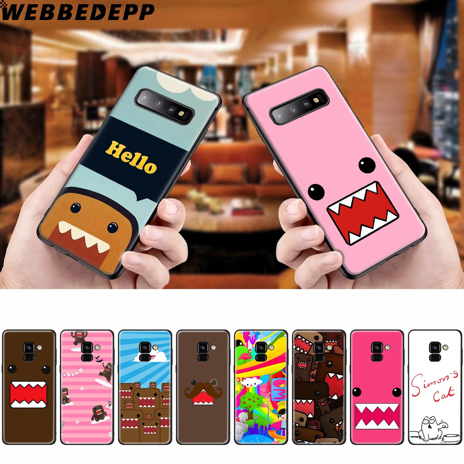 Simple Domo Kun Anime Soft Case for Samsung Galaxy A50s A40s A30s A20s A10s Phone Cover TPU |