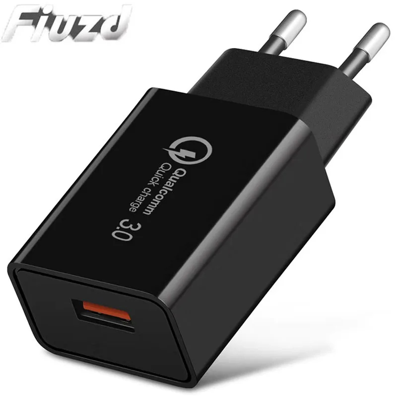 Black charger Универсальное зарядное устройство USB QC 3,0 для мобильного телефона xiaomi 9 8 mi 9t pro mi a3 для путешествий redmi 7a note7 8 note 8 7 pro - Тип штекера: Black charger