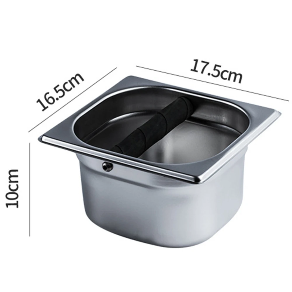 Günstig Kaffee Knock Box Espresso Behälter Recycle Halter Kaffeebohne Schleifen Box Kreative Kaffee Set Mit Edelstahl Kaffee Pulver