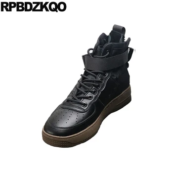 

casual high top runway skate men elevator lace up trainers fashion black sneakers hidden height increasing shoes 2019 round toe