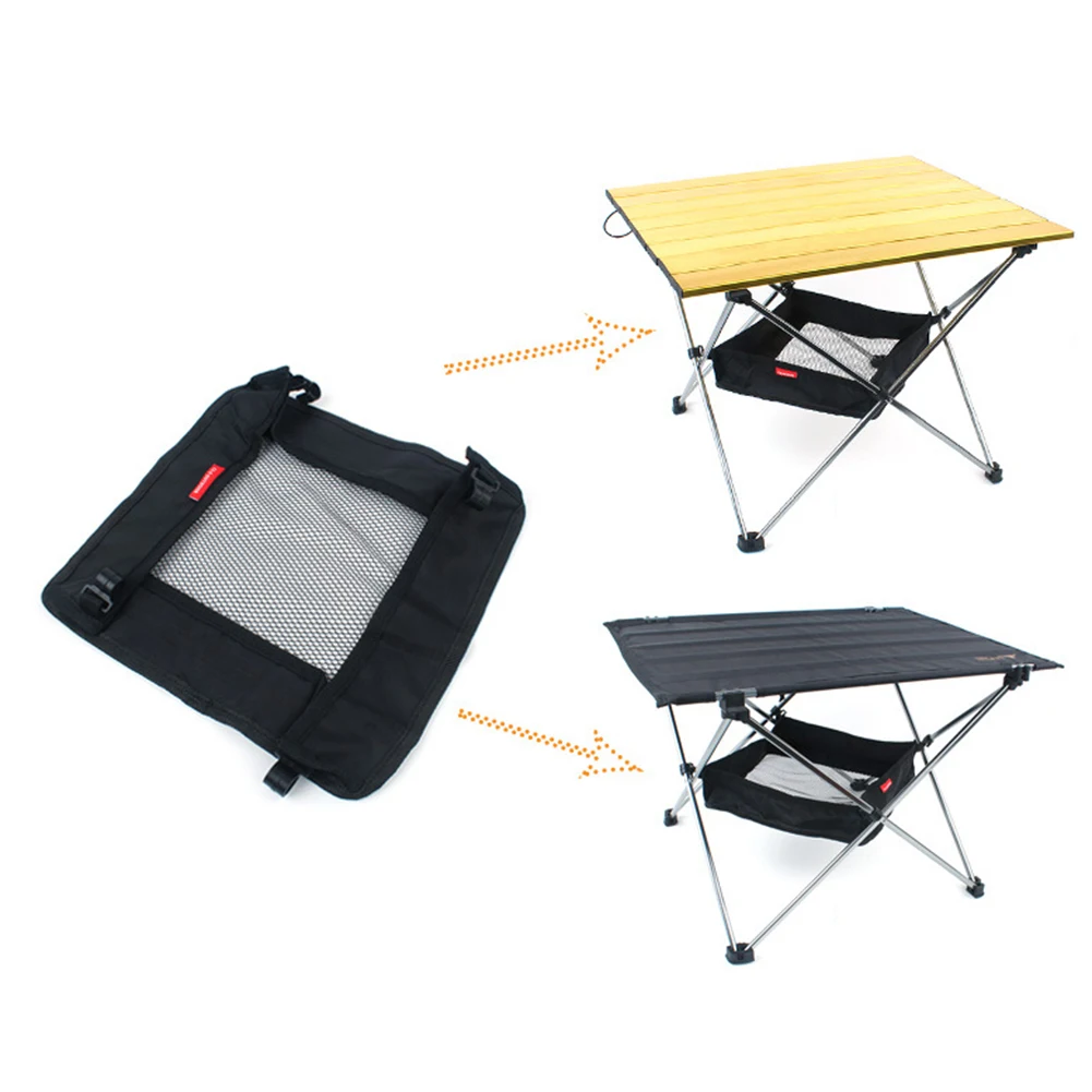 

Outdoor Folding Table Storage Hanging Basket Wild Rack Camping Bag Finishing Net