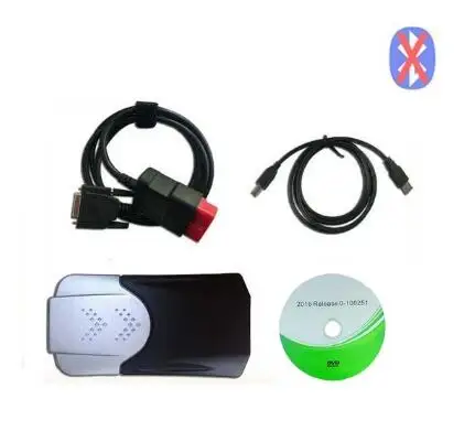 vci для delphis VD DS150E CDP OBD2 OBDII автомобили Грузовики диагностический инструмент bluetooth vd tcs cdp pro с автомобильными кабелями - Цвет: new design no bl