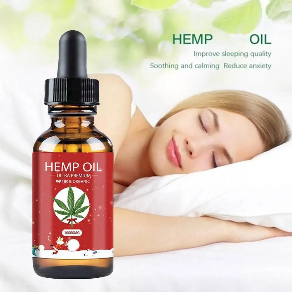 10000mg 30ml 100 Natural Hemp Oil for Pain Relief Sleep Aid Anti Stress Contains Hemp Extract 5