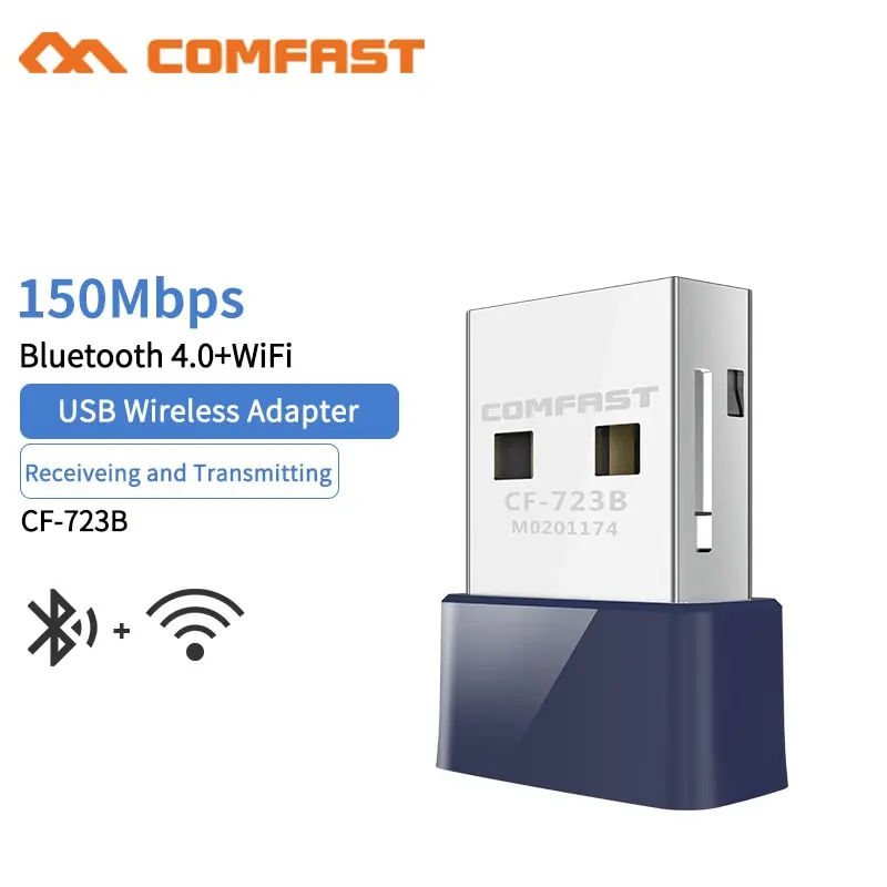 Comfast-723B USB Bluetooth Dongle адаптер 4,0 для ПК Компьютерная Колонка беспроводной Bluetooth музыкальный приемник Lan Wi fi передатчик