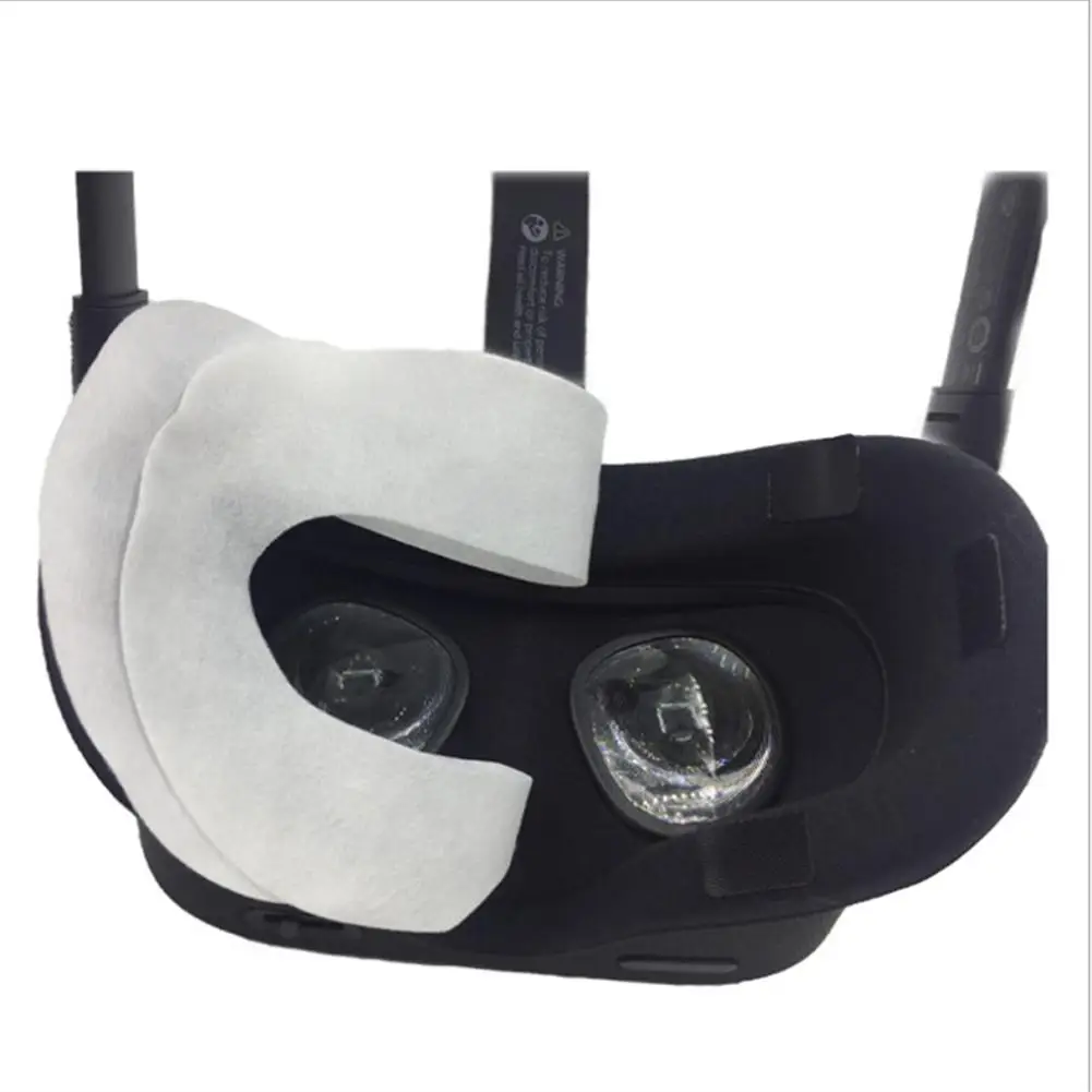 Одноразовая VR маска для глаз дышащая чистая хлопковая впитывающая пот VR маска для лица Oculus Quest/Rift CV1/Rift S/htc Vive Pro 100 шт