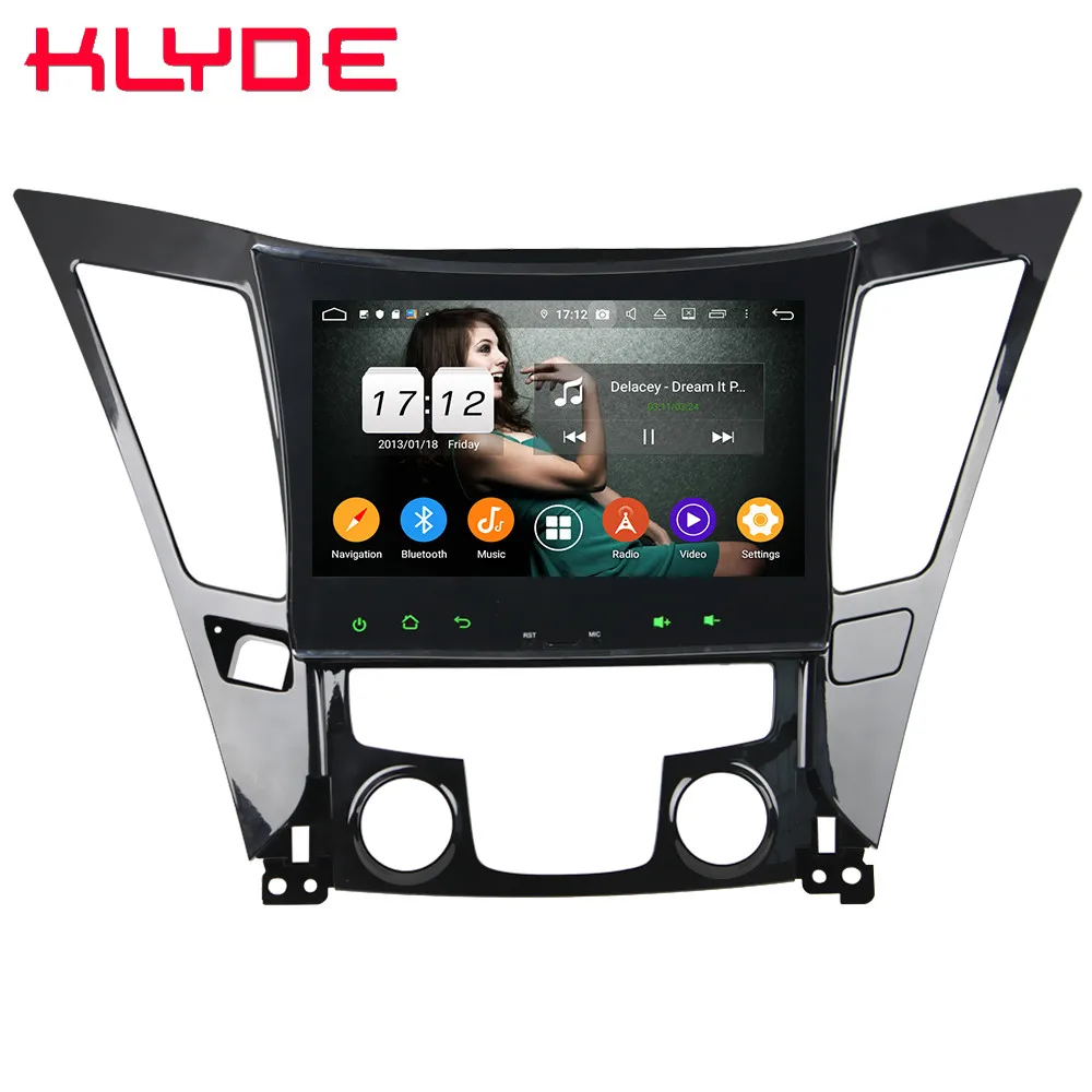 Klyde ips 4G Android 9 Восьмиядерный 4 Гб+ 64 Гб DSP BT автомобильный DVD мультимедийный плеер стерео для hyundai Sonata 8 YF I40 I45 I50 2010