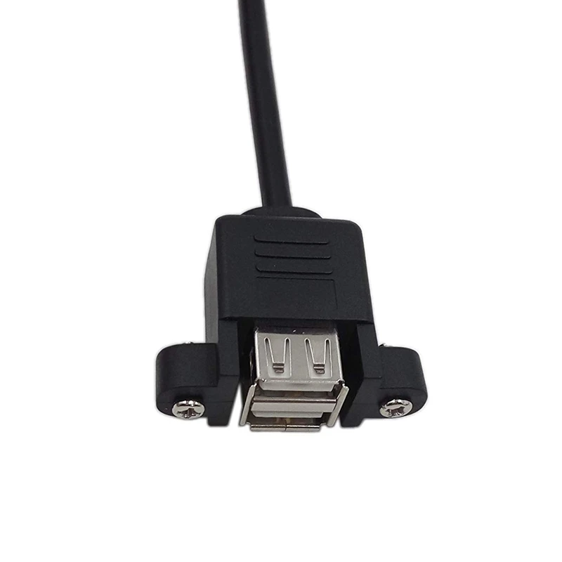 50 см двойной USB 2,0 A мама Панель Крепление-10 P 0,1 дюйма разъем шаг материнская плата кабель