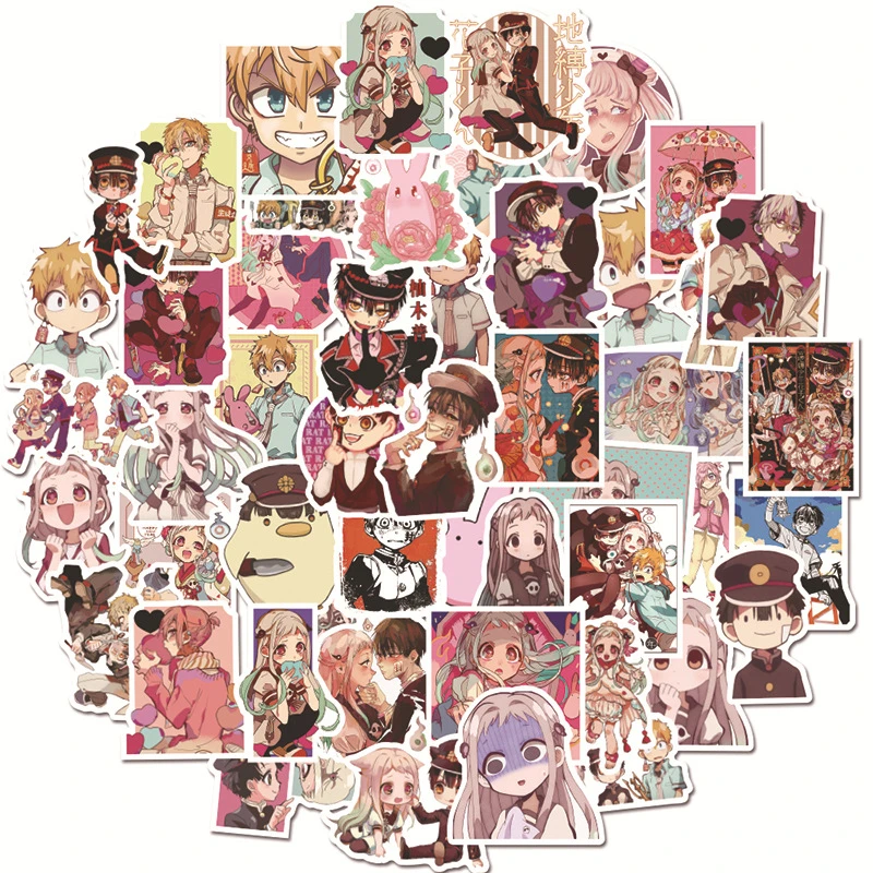 50 100pcs Anime Toilet Bound Hanako Kun Anime Stickers Collectibles Car Snowboard Bicycle Luggage Skateboard Graffiti Sticker Stickers Aliexpress