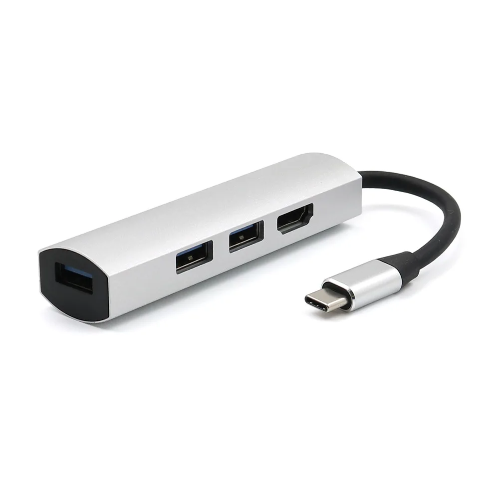 5 в 1 USB C концентратор USB-C-3,0 концентратор HDMI PD Thunderbolt 3 адаптер для MacBook samsung Galaxy S9/S10 huawei P30 Pro type C usb-хаб