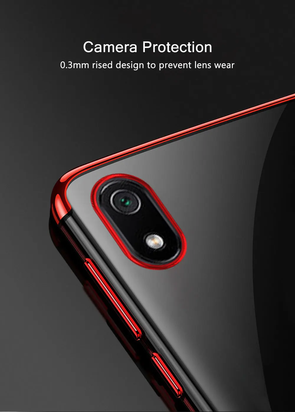 Для Xiaomi Redmi 7A Прозрачный чехол Чехол с покрытием Мягкий ТПУ силиконовый чехол для Xiaomi Redmi 7A чехол противоударный бампер чехол