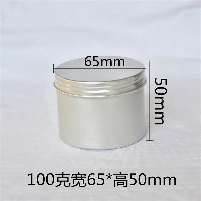 

100 X 3.5oz Refillable Aluminum Tin 100ml Aluminum Cosmetic Small Tins Storage Jars Empty Cosmetic Screw Top Sample Containers