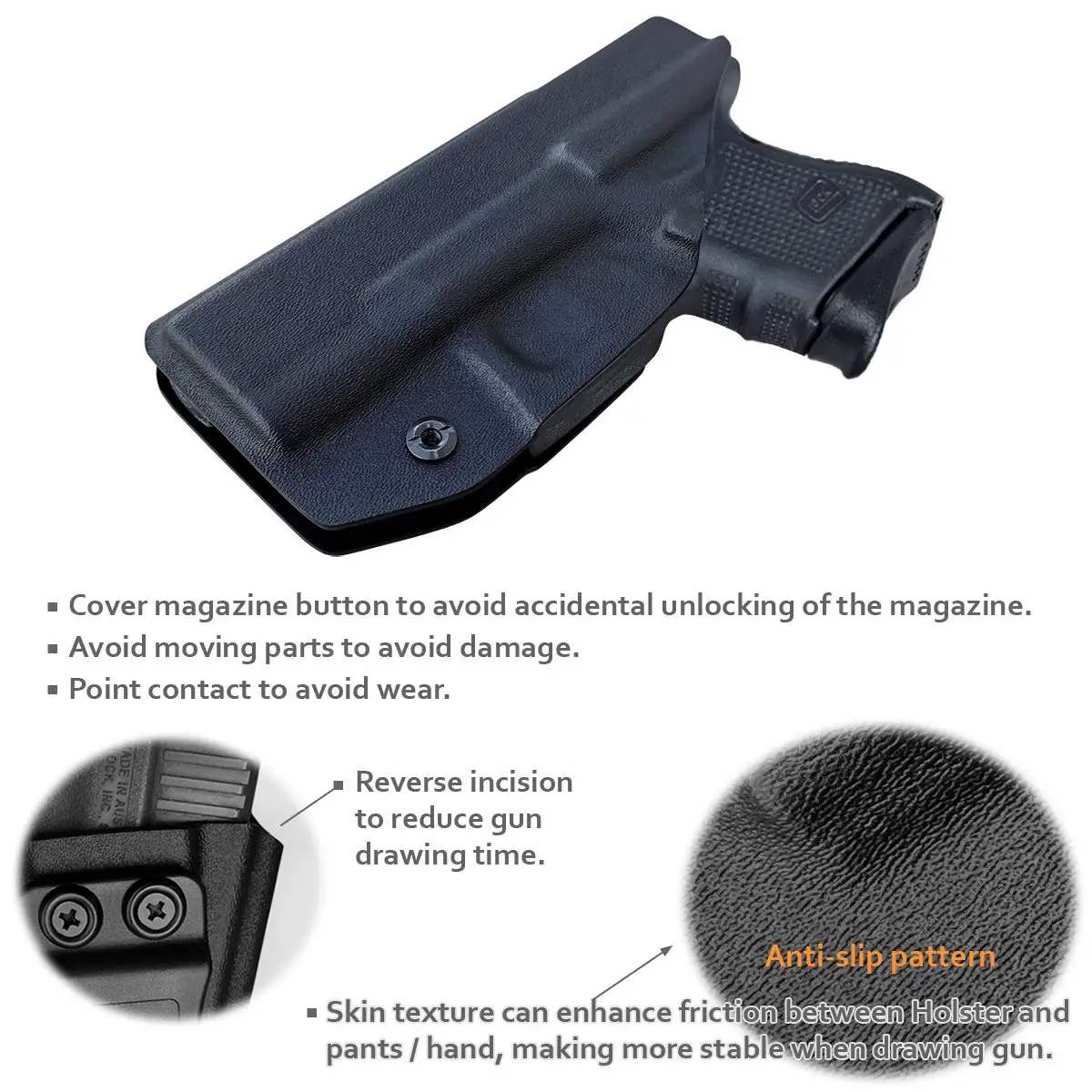 Рисунок 4 - Кобура Glock 26, кобура IWB Kydex