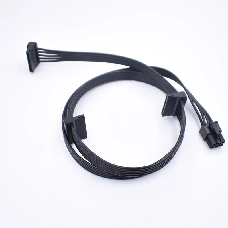 PERIPHERAL&SATA 6PIN to 3* sata port Power supply Cable for Corsair
