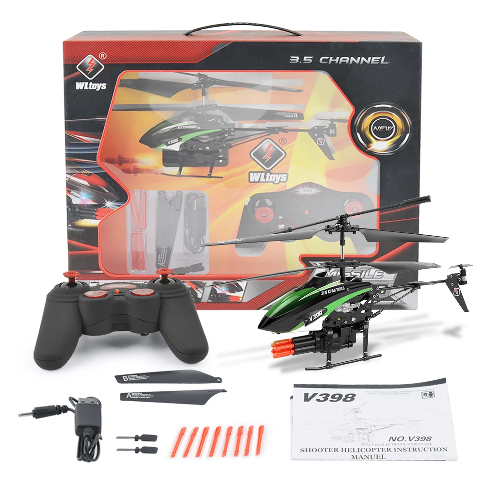 Радиоуправляемый вертолет V757 мини Дрон Telecommande 3.5CH contexit en гироскоп RTF RC Helicoptero