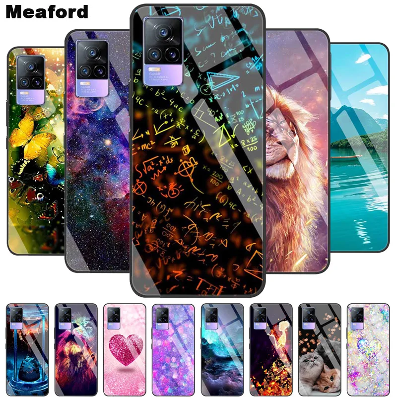 Чехол из закаленного стекла для Vivo V21e, чехол для Vivo V21 5G, Мягкий бампер, Жесткий Чехол для Vivo X60 Pro Global чехол для телефона, чехол для X60 5G 2021