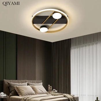 

Modern LED Chandelier Lights For Living Room Bedroom Corridor Home Deco Lighting Luminaires Art Geometric Round Lamps Fixtures