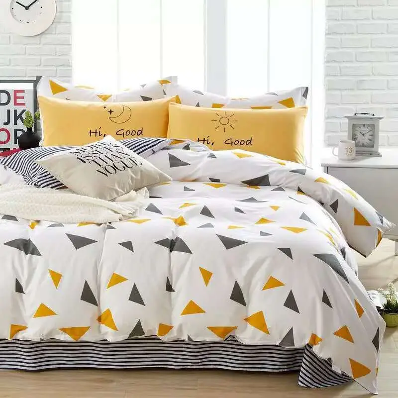 Пододеяльник из 100% хлопка разноцветный геометрический чехол для кровати детей и