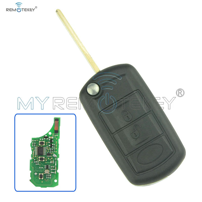 Remtekey Flip Remote Car Key 315 Mhz For Landrover LR3 Range Rover Sport HU92 3 Button ID46 Chip On Circuit Board