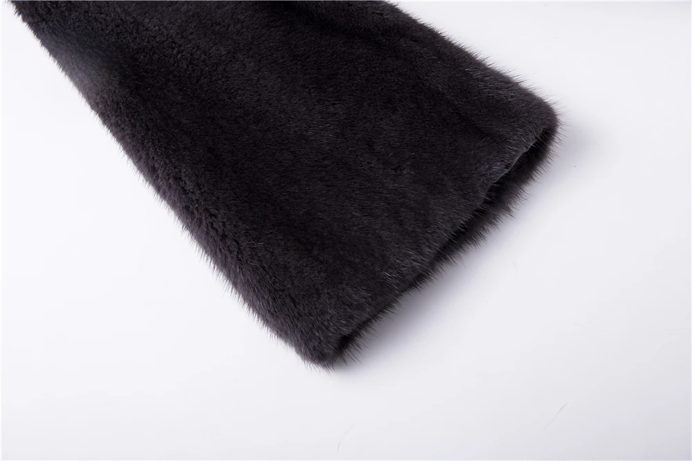 90 см женское лоскутное пальто шуба из натуральной норки и кашемировая куртка стоячий воротник зимнее теплое длинное натуральное меховое пальто