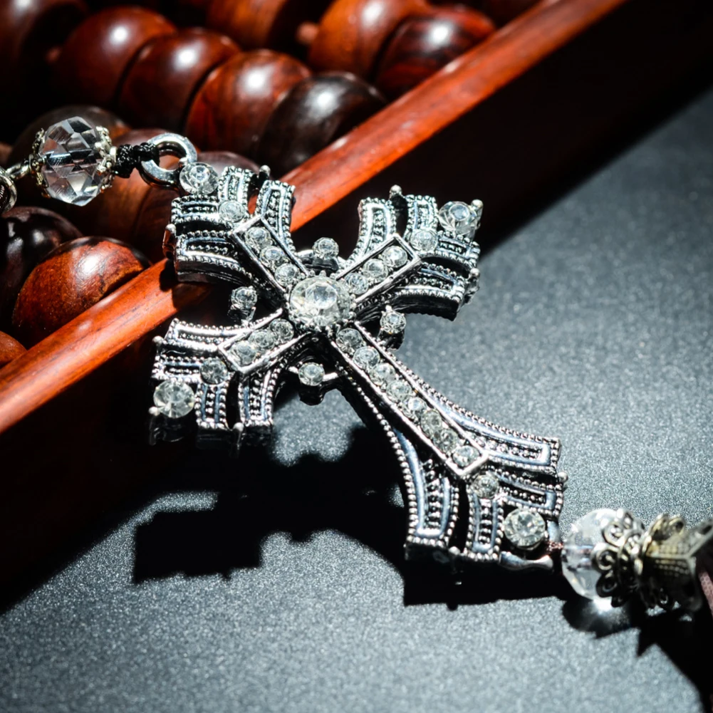 Lasuroa Ornement à Suspendre Pour Rétroviseur De Voiture, Cadeau Religieux Chrétien, Pendentif En Forme De Croix à Suspendre Au Verset De La Bible « I Am With You Always » Pour Décoration