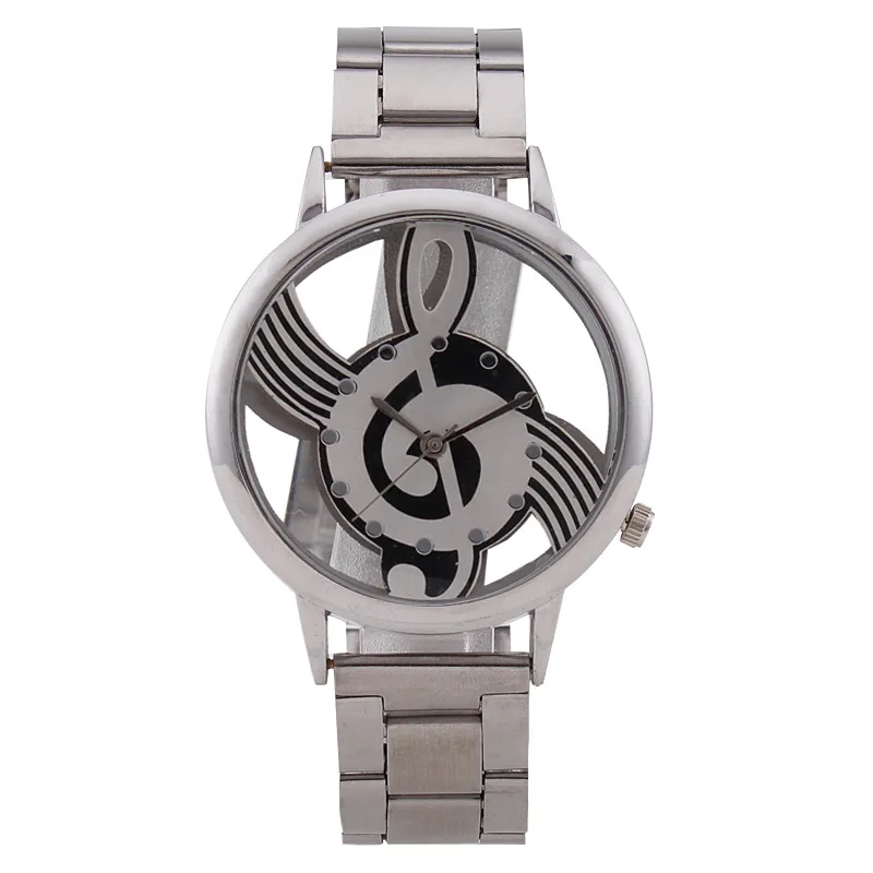 

Fashion Diamond Set Music Notes Hollow out Steel Belt Ladies' Watch WOMEN'S Watch Quartz