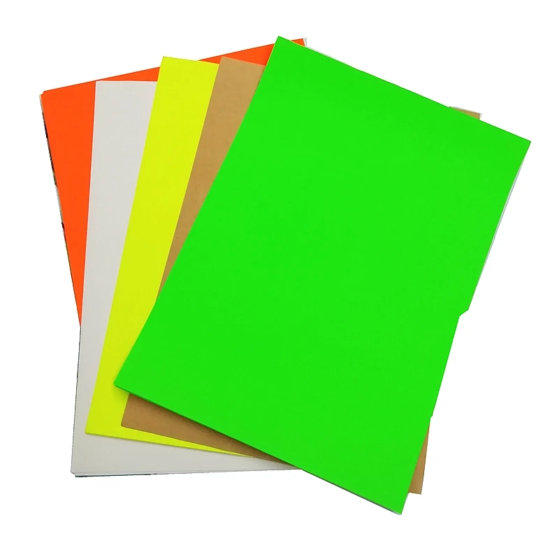 Самоклеящаяся цветная бумага и рекламная наклейка 5 цветов размер A4 8 26x11 7