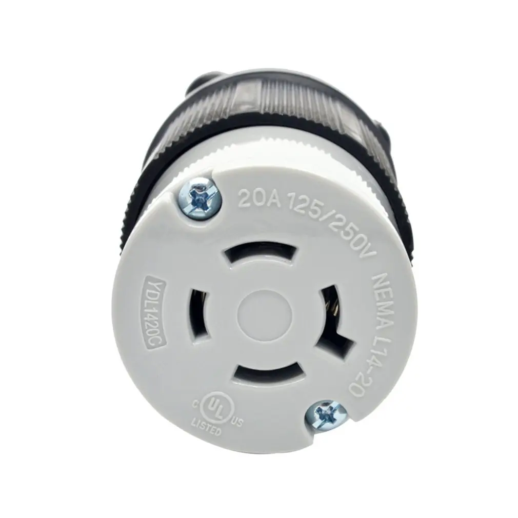 L14-20C/30C High Power 4-Prong Twist Lock Plug Locking Connector Plug Device Generator Dedicated 125V/250V