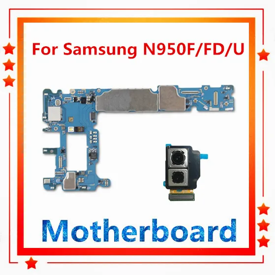 Разблокирована для samsung Galaxy Note 8 N950F N950FD N950U материнская плата с чипом Android обновление материнская плата одна/две sim-карты задняя камера
