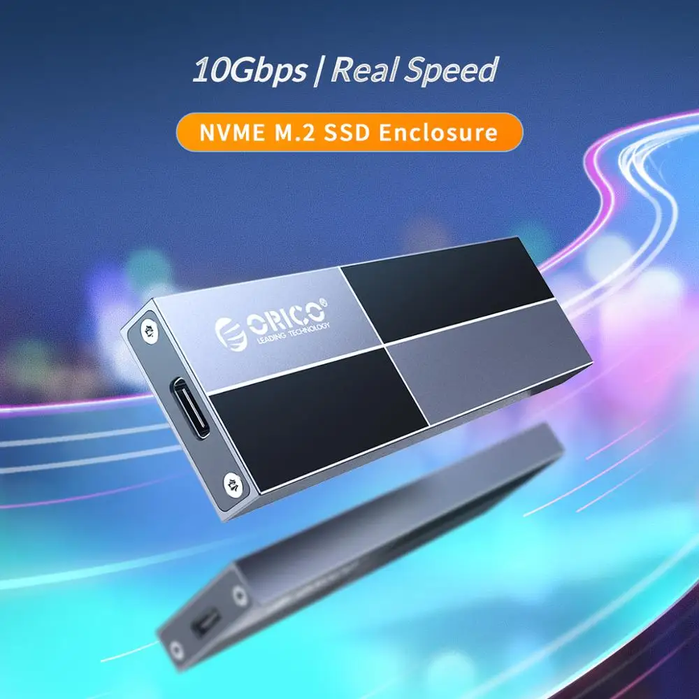 ORICO NVMe M.2 SSD HDD корпус USB3.1 Тип-C 10 Гбит/с M2 SSD чехол для samsung Intel 2230 2242 2260 2280 nvme m.2 SSD