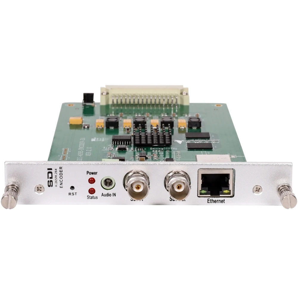 3U Rack 16 каналов SD HD 3G SDI к IP видео кодировщик H.265 H.264 потоковая трансляция в прямом