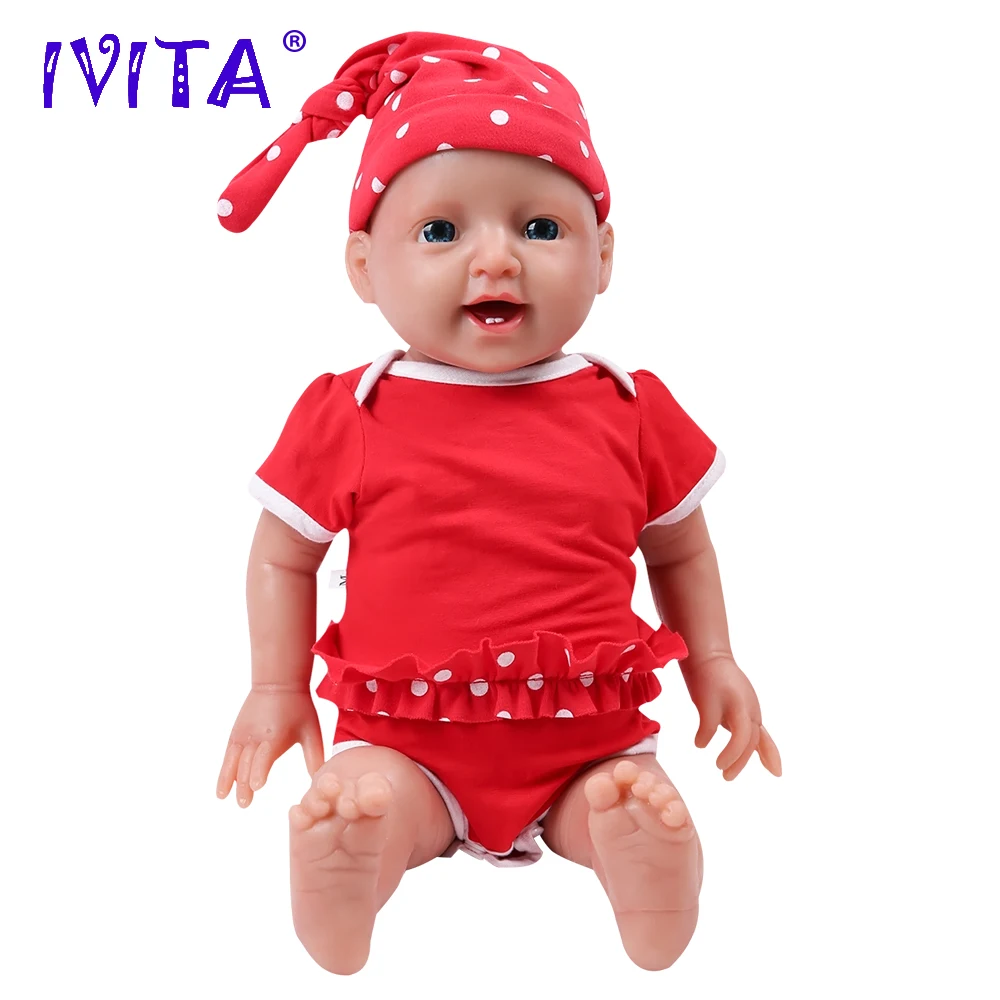 IVITA WG1508 51 см (20 дюймов) 4000 г Мягкая силиконовая кукла для Возрожденного ребенка