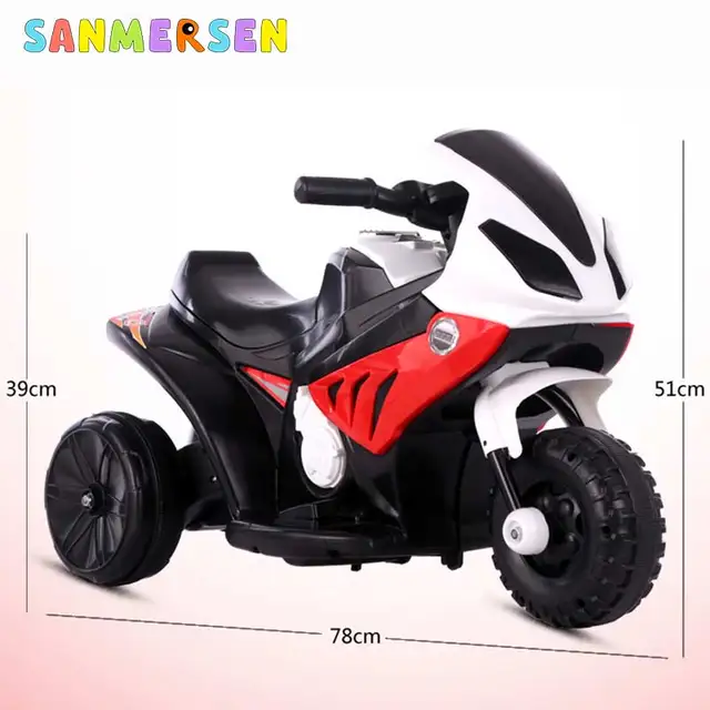 Children Electric Motorcycle Tricycle Off-road Charging Motorcar With Microphone Music Lighting Baby Three Wheels Ride On Cars 6