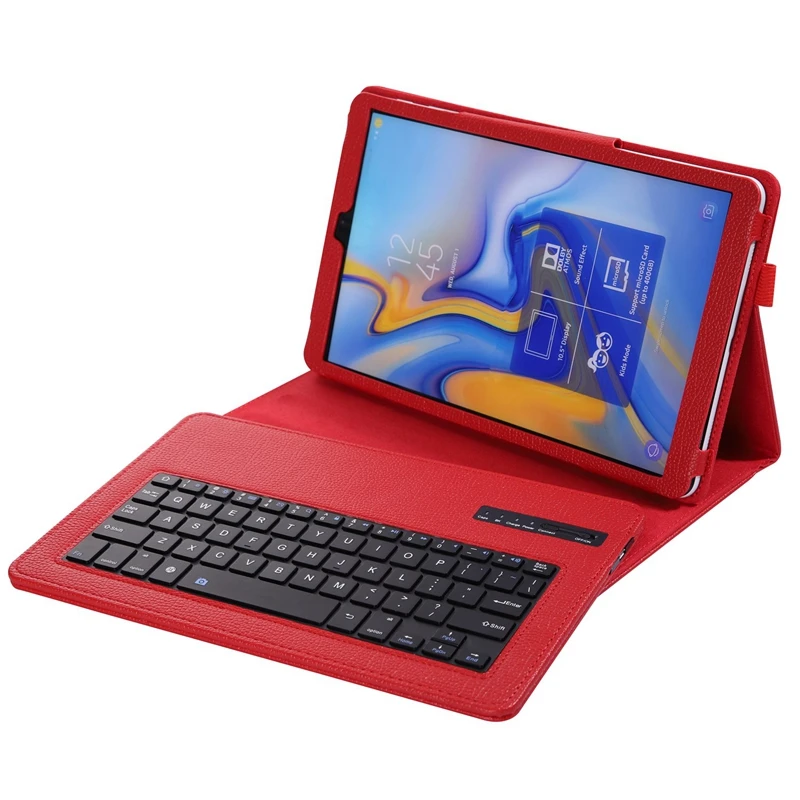Чехол с клавиатурой Lychee для Samsung Galaxy Tab A 10,5 модель Sm-T590/T595/T597, тонкая легкая подставка со съемным Wi-Fi