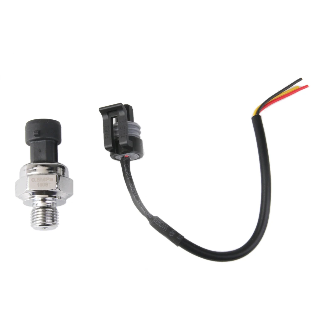5V DC G1/4 Pressure Transducer Sensor 0-0.5MPa for Oil Fuel Diesel Gas Air