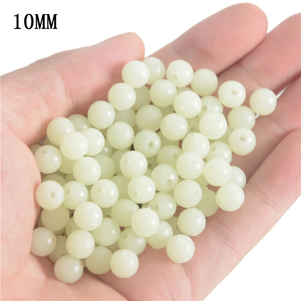 500 teile/los Leuchtende Form Meer Angeln Perlen Licht Weicher Köder Runde Schwimm Float Tackles Zubehör Premium Qualität 3mm-12mm – Detail 7