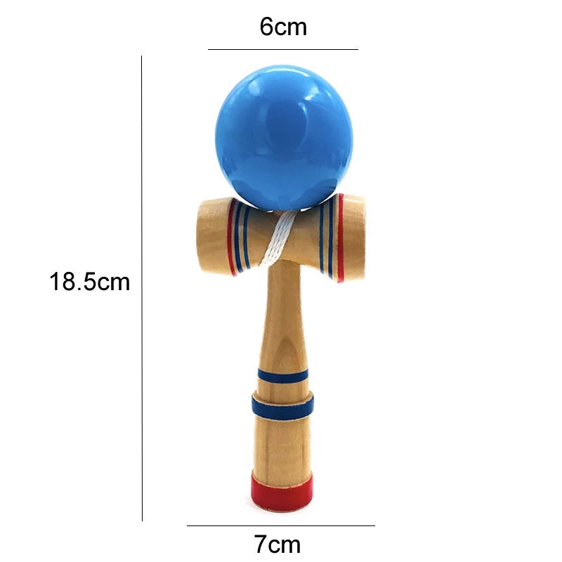 18 см традиционные Kendama деревянные игрушки PU краски умелые жонглирование мяч антистресс Спорт на открытом воздухе Bilboquet для образования детей