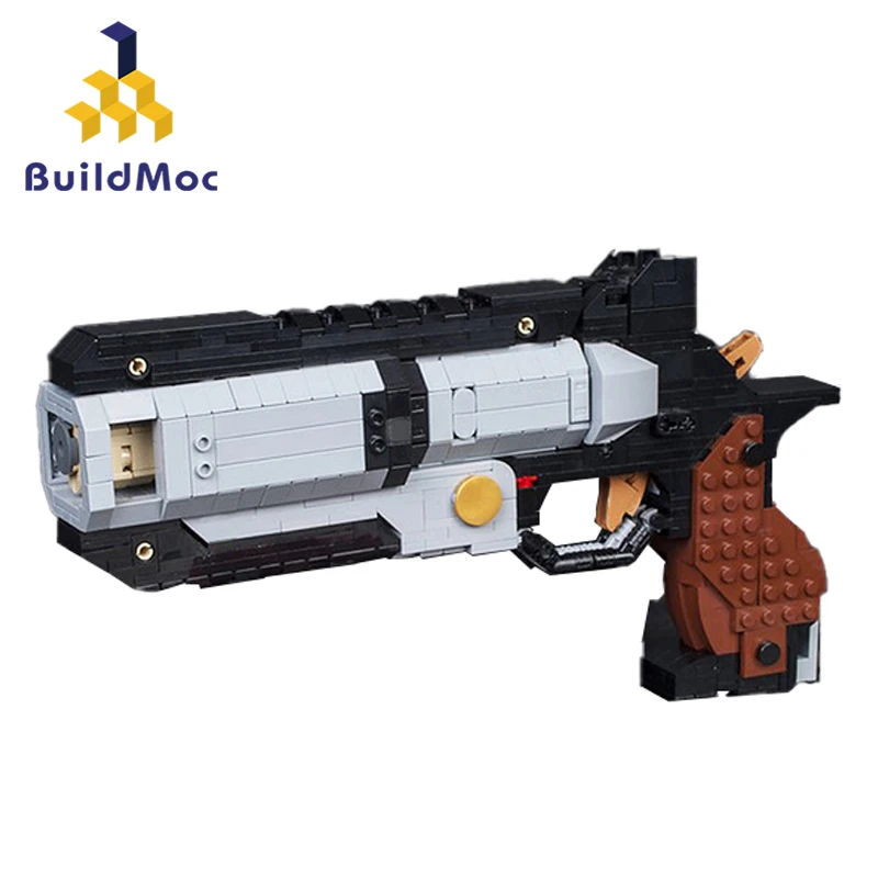 

Buildmoc, военный пистолет, игры для стрельбы Apex-Legends & Titanfalls 2, модель револьвера Wingman, строительные блоки, игрушки для детей